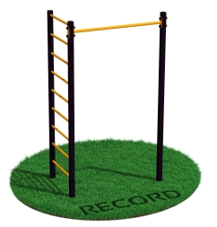 Уличный турник + шведская стенка с турником Record R1W-1 профиль 60х60 х 2 мм, фото 2