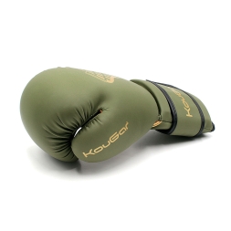 Перчатки боксерские KouGar KO900-8, 8oz, темно-зеленый, фото 6