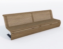Скамейка TORUDA 4 - 1,5 м