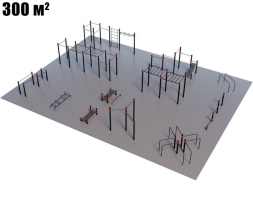 Проект Районная площадка для Воркаут и ГТО 3-6 (20 x 15 м), фото 1