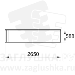 Горка из нержавеющей стали размером 2650х620 мм, фото 4