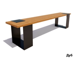 Парковая скамейка Цюрих, Сосна 1,5 м, фото 2