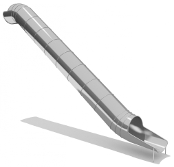 Горка из нержавеющей стали ГГТН-765.3500.006 для детской площадки