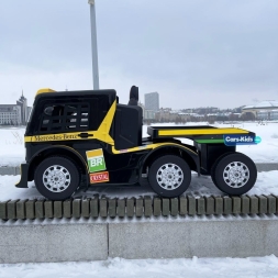 Электромобиль Mercedes-Benz Axor F Race с прицепом желтый, фото 11