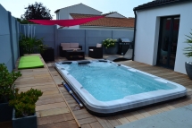 Композитный спа-бассейн с противотоком Jazzi Pool Oasis SKT339G-23 Композитный спа-бассейн с противотоком Jazzi Pool Oasis SKT339G-23