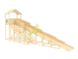 Зимняя горка "IgraGrad Snow Fox (Домик)", скат 10 м, без окраски, фото 1 Зимняя горка "IgraGrad Snow Fox (Домик)", скат 10 м, без окраски, фото 1