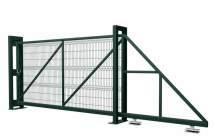 Ворота откатные, ширина проема 4000мм, пруток 4мм