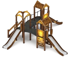 Детская игровая площадка Городок (Эко) Н 1200 ДИК 2.01.3.03-32, фото 2