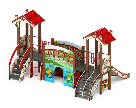 Детская игровая площадка В гостях у сказки ДИК 1.05.01.С H=900, фото 3