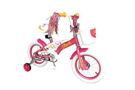 Велосипед Stark&#039;19 Tanuki 14 Girl розовый/белый/желтый, фото 1