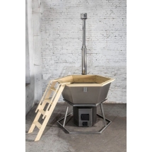 Сибирский банный чан "Елисей Силович" на подставке + печь 1650 мм опора - нерж. сталь Сибирский банный чан "Елисей Силович" на подставке + печь 1650 мм опора - нерж. сталь