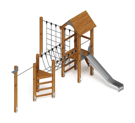 Игровой комплекс (лиственница темный) ДИК 2.24.05-Л.И1.01, фото 3