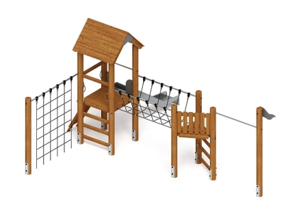 Игровой комплекс (лиственница темный) ДИК 2.24.05-Л.И1.01, фото 2