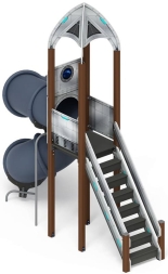 Горка тоннельная - ИО 45.14.01-01 - Космопорт (Серый) H=2000, фото 4