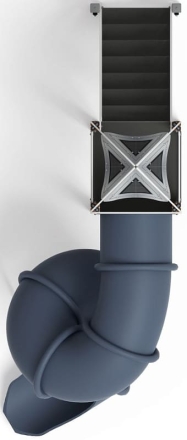 Горка тоннельная - ИО 45.14.01-01 - Космопорт (Серый) H=2000, фото 5