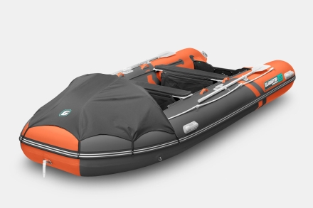 Gladiator E 450 PRO AIR оранжево-темносерый моторная лодка ПВХ, фото 5