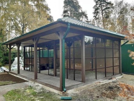 Застеклённая беседка ЛЕТНИЙ САД с барбекю, фото 1