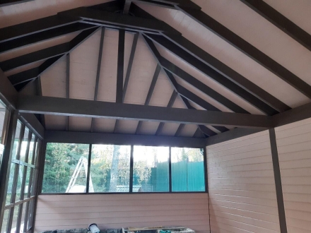 Застеклённая беседка ЛЕТНИЙ САД с барбекю, фото 11