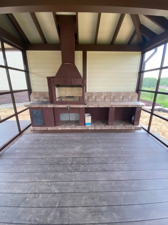 Застеклённая беседка ЛЕТНИЙ САД с барбекю, фото 7