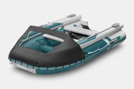 GLADIATOR E 380 X Expedition Морской зеленый-белый моторная лодка ПВХ, фото 1