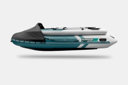 GLADIATOR E 380 X Expedition Морской зеленый-белый моторная лодка ПВХ, фото 7