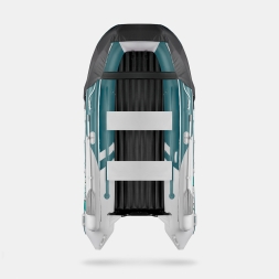 GLADIATOR E 380 X Expedition Морской зеленый-белый моторная лодка ПВХ, фото 4
