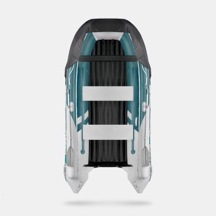 GLADIATOR E 380 X Expedition Морской зеленый-белый моторная лодка ПВХ, фото 4