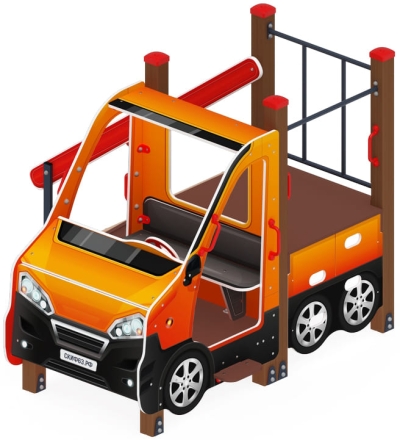 Машинка (оранжевая) - Беседка машинка - МФ 10.03.06-01, фото 1