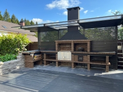 Печь Аристократ 7304 Радиальный кирпич коричневый, фото 2