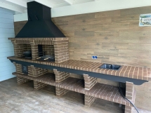 Печь Аристократ 730 S Прямоугольный кирпич коричневый