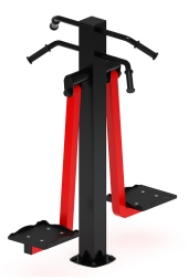 Маятник двойной (красный) - Уличный тренажер - СТ 029-11.П, фото 4