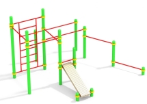 СО 7.29 Комплекс с 7 турниками и шведской стенкой