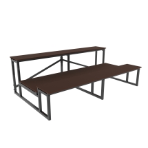 Трибуна сборно-разборная ОЛИМП СИТИ 2-х рядная на 10 мест ФАНЕРА Трибуна сборно-разборная ОЛИМП СИТИ 2-х рядная на 10 мест ФАНЕРА