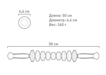 Ручной массажный роллер STK Contour Ручной массажный роллер STK Contour