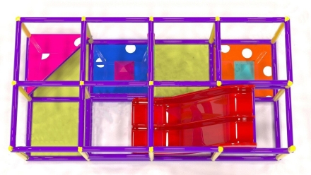 Детский игровой лабиринт «Классик 2» 11м² (4.65*2.35*2.5м), фото 2