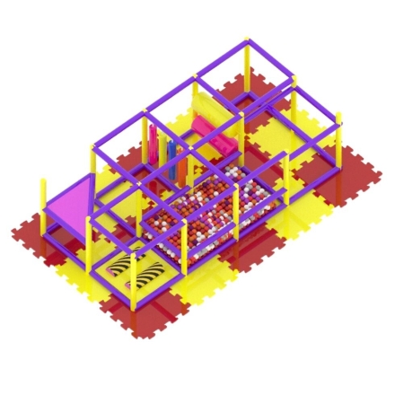 Детский игровой лабиринт «Классик 2» 11м² (4.65*2.35*2.5м), фото 3