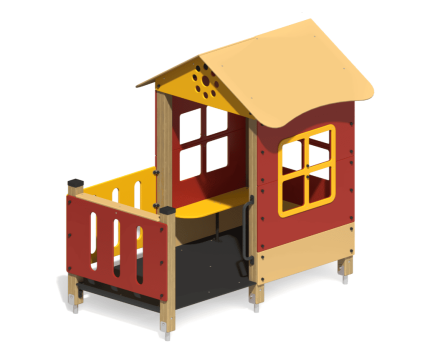 Домик-беседка Терем 3 ПС-19.1 для детской площадки, фото 1