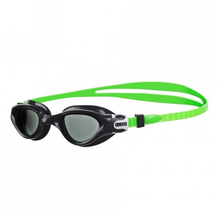 Очки для плавания &quot;ARENA Cruiser Soft&quot;, дымчатые линзы, черно-зеленая оправа, фото 1