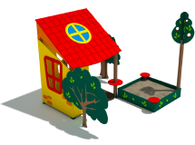 Песочный дворик Веранда тип 2 для детской площадки Песочный дворик Веранда тип 2 для детской площадки