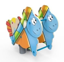 Качели на пружине «Овечка», паттерн "Фэнтази" КЧ041.02 Качели на пружине «Овечка», паттерн "Фэнтази" КЧ041.02