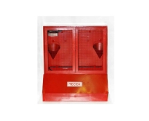 Стенд металлический закрытый с ящиком для песка (с комплектующими)