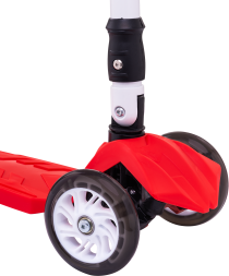 Самокат 3-колесный Smart 3D, 120/80 мм, красный, фото 4