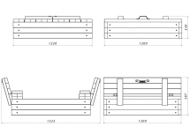 Детская песочница с крышкой &quot;Арена&quot; 