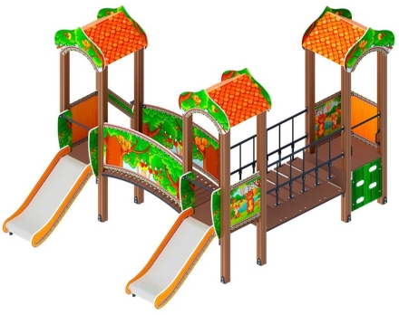Детская игровая площадка Полянка ДИК 1.16.04-01 Н 750, фото 2