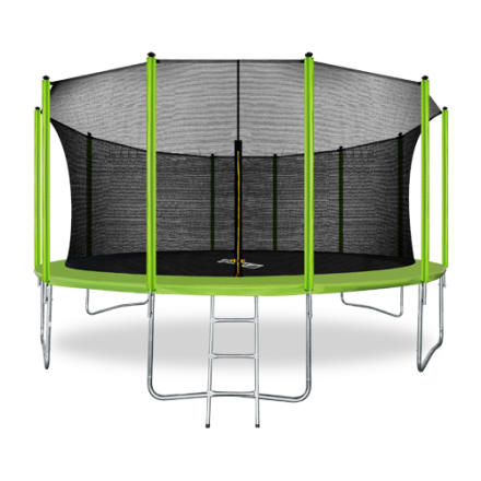 Батут  16FT с внутренней страховочной сеткой и лестницей, светло-зеленый, ARL-TN-1606_I_LG, фото 1