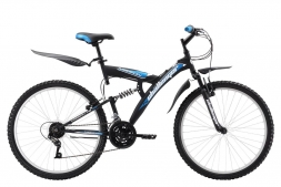 Велосипед Challenger Mission FS 26 черно-синий 20''