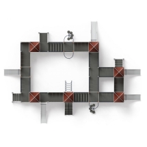 Детская игровая площадка Замок Средневековый ДИК 2.18.11-02 H=900 H=1200