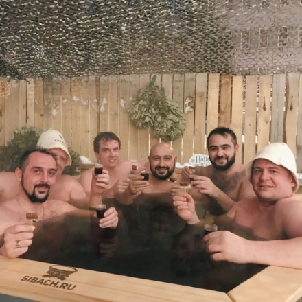 Сибирский банный чан &quot;Елисей Силович&quot; на подставке + печь 1650 мм опора - черный металл, фото 4