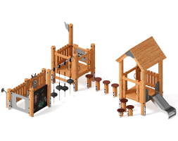 Детская игровая площадка Лиственница ДИК 1.24.04-Л, фото 1