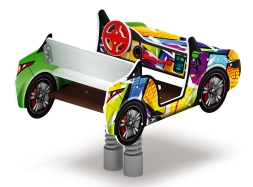 Кабриолет - Качалка на пружине двухместная машинка - ИО 23.03.02-02.И1, фото 2